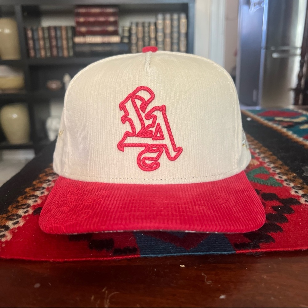 Red and White Baseball Cap